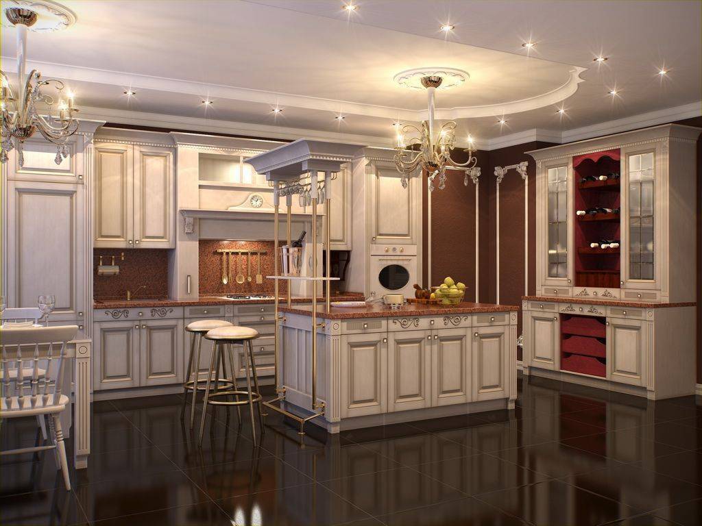 Кухня Ярослав классического стиля в белом цвете 