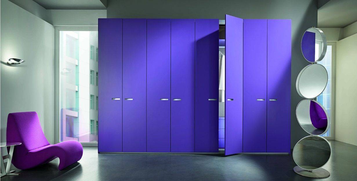 Шкаф Славна 8 дверей фиолетового цвета